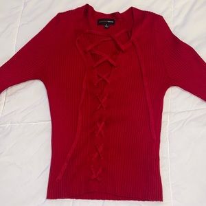 Ambiance Apparel Red Long Sleeve